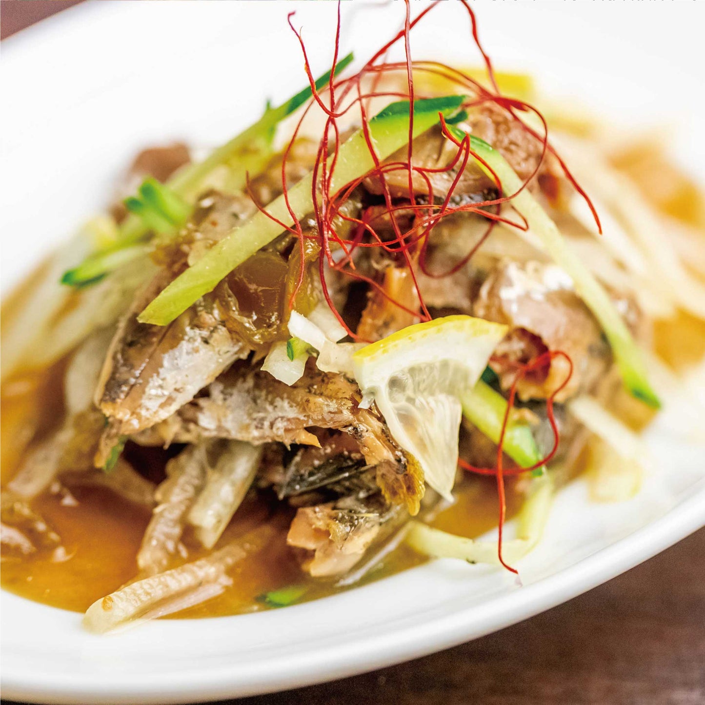 アジ(ジンタ)のゆず醤油